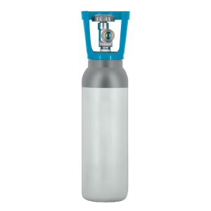 Bombola Co2 in acciaio ricaricabile 2Kg. con valvola residuale - W21,7x1/4"