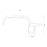 Shurity 100 Rubinetto di prelievo Sottofinestra per depuratori 1 via 1/4" Cromato - immagine 2