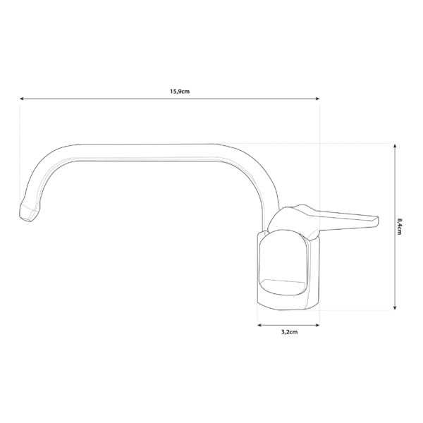 Shurity 100 Rubinetto di prelievo Sottofinestra per depuratori 1 via 1/4" Cromato - immagine 2