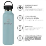 Borraccia Termica Shurity Runbott Sport Acciaio inox con rivestimento in ceramica 600ml. Azzurro - immagine 6