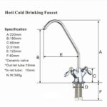 Shurity 220 Rubinetto di prelievo 2 vie per depuratori con maniglie a goccia 2 vie 1/4 - immagine 2