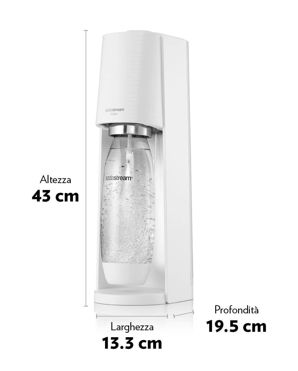 Gasatore acqua frizzante Sodastream Gasatore Terra - Bianco - Shurity