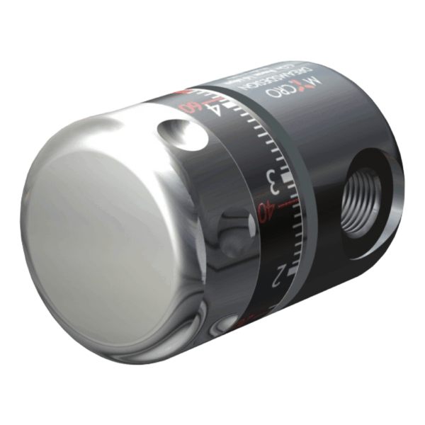 Micro Riduttore di pressione Co2 er Bombole 600GR. Monouso e 1Kg. Ricaricabili attacco 11x1 - immagine 2