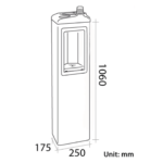 Zerica Futura Dispenser Acqua Refrigerata Colonna con Microfiltrazione - 3 vie acqua fredda, ambiente e gassata - immagine 2