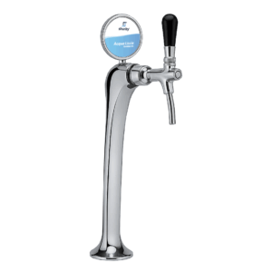 Shurity Ice Colonnina meccanica 1 via con medaglioni ricircolo acqua rubinetto con compensatore cromata