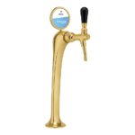 Shurity Ice Colonnina meccanica  1 via con medaglioni ricircolo acqua rubinetto con compensatore dorata