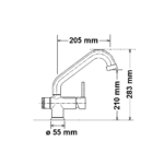 Shurity 394 Rubinetto da cucina Canna Bassa 3 vie Bianco - immagine 2