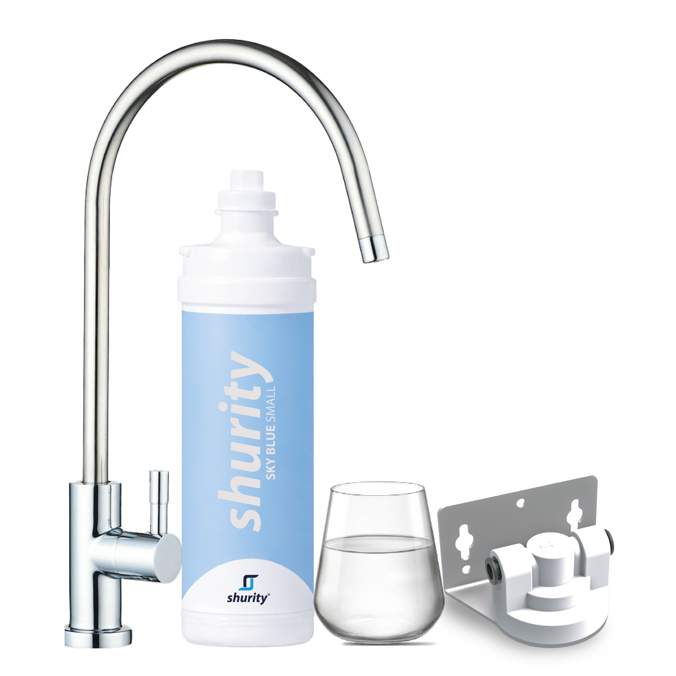 Shurity Kit Microfiltrazione acqua con filtro Sky Blue Small - Acqua Liscia