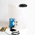 Sentinel sistema di clorazione proporzionale pompa TPG603 PVDF contalitri 3/4" serbatoio 50lt.