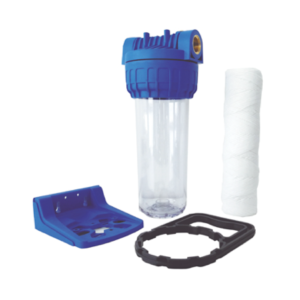 Shurity Kit filtrazione Completo 3 pezzi 10" IN-OUT 3/4“ trasparente