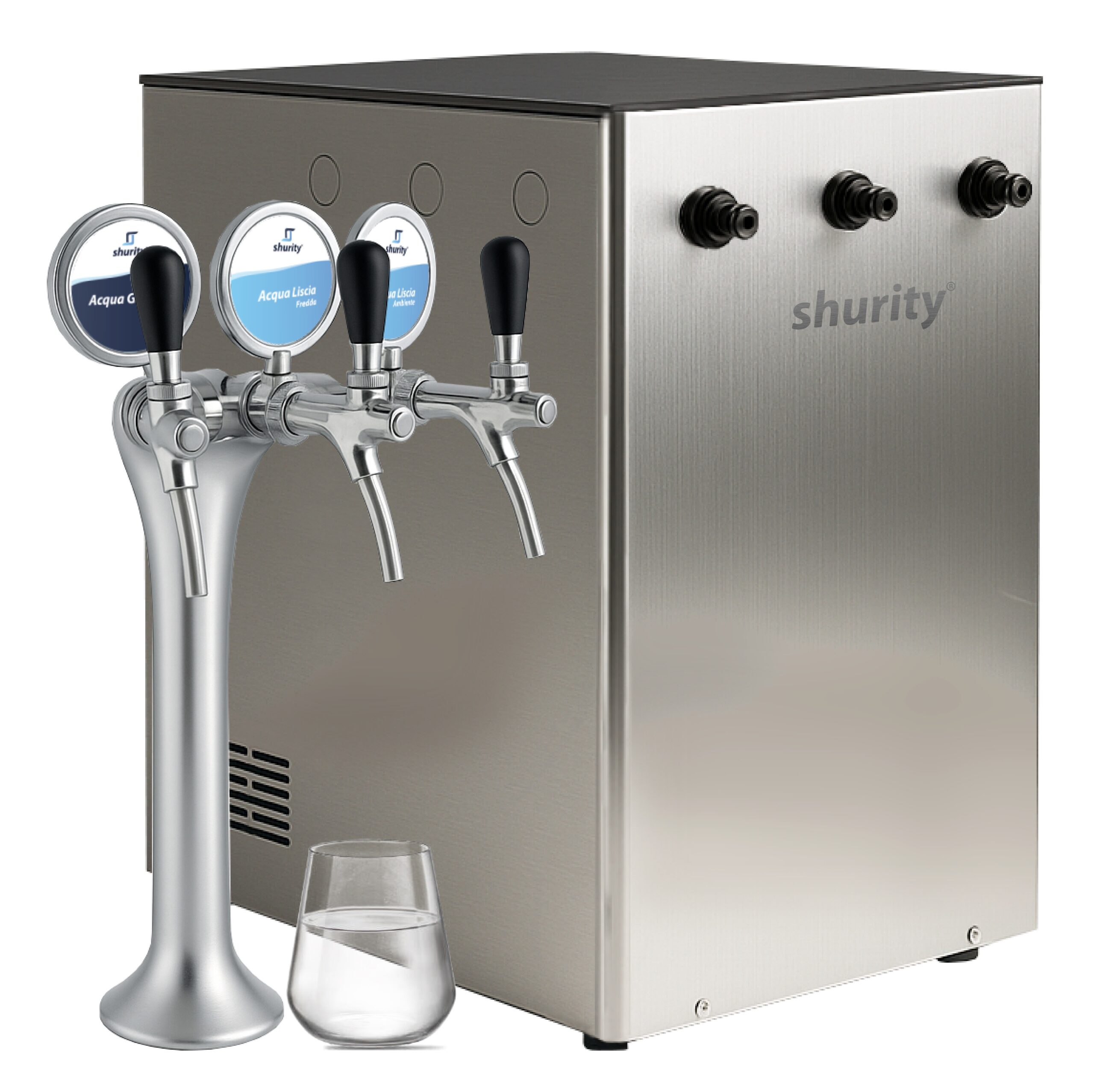 Shurity Idaho Refrigeratore acqua con Filtrazione 160Lt/h. Sottobanco - 3 vie, Liscia, Gassata e Fredda