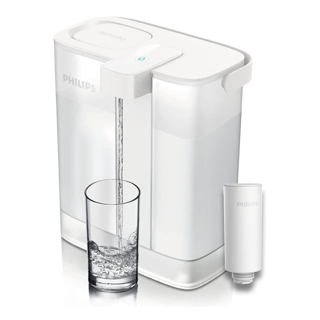 Philips Caraffa filtrante Smart Micro X-Clean Bianca da 3lt. Con timer