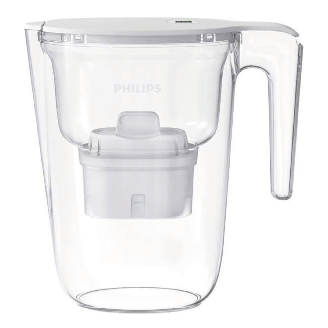 Philips Caraffa filtrante Micro X-Clean Bianca da 2,6lt. Con timer