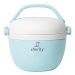 Contenitore Termico Porta Pranzo Shurity Runbott  Acciaio inox con rivestimento in ceramica 560ml. Bianco/Blue