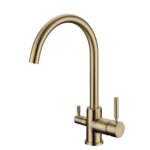 Shurity 350 Rubinetto da cucina 3 vie Ottone Spazzolato