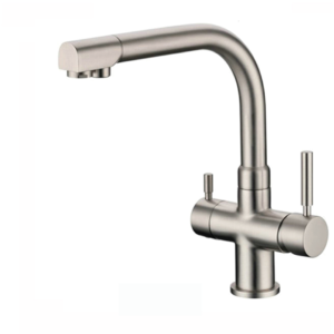Shurity 380 Rubinetto da cucina 3 vie 3/8” Nickel Spazzolato