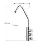 Shurity 300 Rubinetto di prelievo 3 vie per depuratori 1/4”mm. Cromo - immagine 2