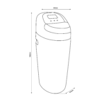 Shurity Valley Addolcitore  Cabinato 25 lt. Resina,  4.000lt. Acqua - 6/8 Persone - immagine 2