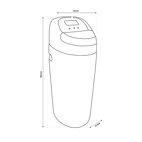 Shurity Valley Addolcitore  Cabinato 25 lt. Resina,  4.000lt. Acqua - 6/8 Persone - immagine 2