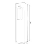 Shurity Kubica Dispenser Acqua Refrigerata a Colonna con Filtrazione, Nero - 3 vie Liscia ambiente, fredda e gassata - immagine 2