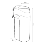 Shurity Missouri Addolcitore acqua Cabinato 12 lt. Resina, 1.400lt. Acqua - 2/3 Persone - immagine 2