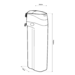 Shurity Missouri Addolcitore acqua Cabinato 18 lt. Resina, 2.800lt. Acqua - 4/6 Persone - immagine 2