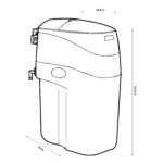 Shurity Missouri Addolcitore acqua Cabinato 8 lt. Resina, 630lt. Acqua - 1 Persona - immagine 2