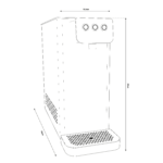 Shurity Oklahoma Refrigeratore acqua con Osmosi Inversa diretta Sopralavello Nero - 3 vie, Liscia, Gassata e Fredda - immagine 2