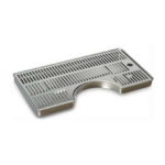 Raccogligocce raggiato per colonnine INOX - 500 x 250 x Ø 180mm.