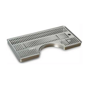 Raccogligocce raggiato per colonnine INOX - 400 x 220 x Ø 150mm.