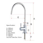 Shurity 130 Rubinetto di prelievo 1 via per depuratori senza metalli pesanti 1/4”  Nero Opaco - immagine 2