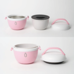 Contenitore Termico Porta Pranzo Shurity Runbott  Acciaio inox con rivestimento in ceramica 560ml. Bianco/Blue - immagine 7