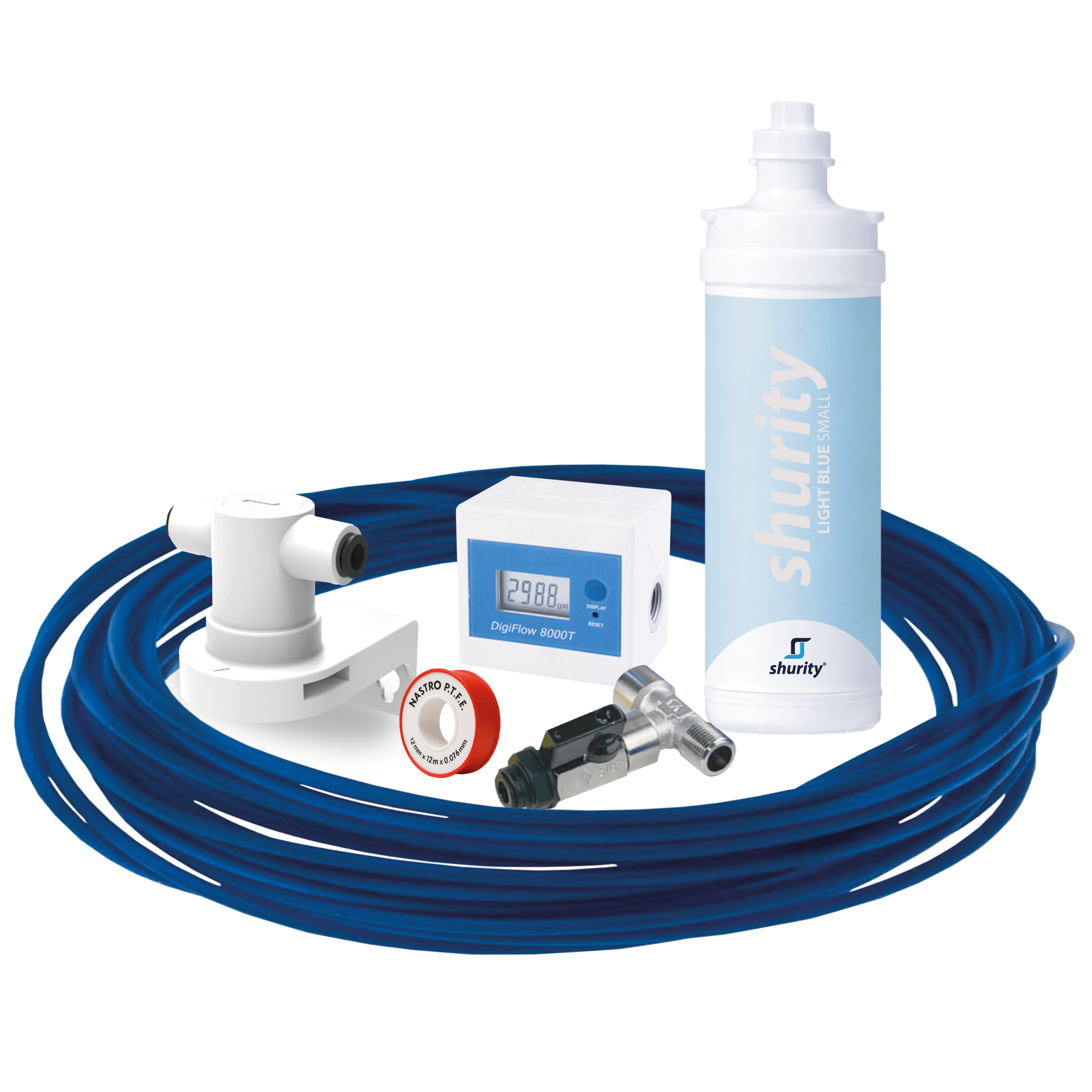 Sistema Filtrazione Acqua FT-LINE 3 Con Carbone Attivo E Ultrafiltrazione, Per Casa, Compatibile Sprudelux