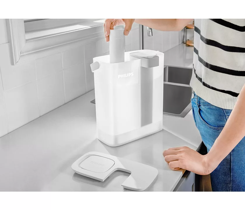 Philips Caraffa filtrante Smart Micro X-Clean Bianca da 3lt. Con timer