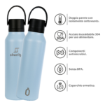 Borraccia Termica Shurity Runbott Sport Acciaio inox con rivestimento in ceramica 600ml. Rosa - immagine 4