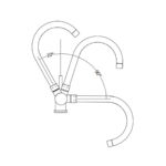 Shurity 370 Rubinetto da cucina Abbattibile sottofinestra 3 vie Cromo - immagine 2