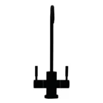 Shurity 210 Rubinetto di prelievo 2 vie per depuratori Acciaio Inox 1/4” Nero Opaco - immagine 2