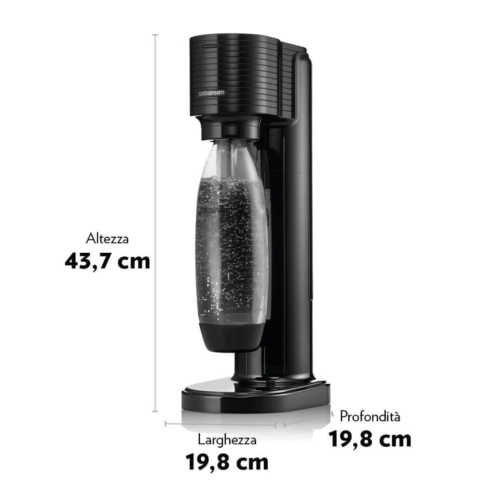 Sodastream Gasatore acqua frizzante Gaia - Nero - Shurity