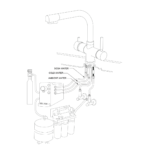 Shurity 520 Rubinetto da cucina 5 vie Bianco - immagine 3