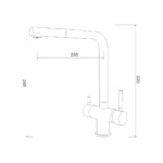 Shurity 421 Rubinetto da cucina con Doccetta estraibile 4 vie Cromo - immagine 2