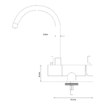 Shurity 470 Rubinetto da cucina Abbattibile sottofinestra 4 vie Grigio - immagine 2
