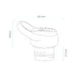 Tappo Sportivo Borraccia Shurity Runbott Con Due Cannucce - immagine 2