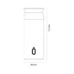 Tazza Termica Shurity Runbott Acciaio inox con rivestimento in ceramica 350ml. Bianca - immagine 2