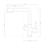 Shurity 520 Rubinetto da cucina 5 vie Bianco - immagine 2