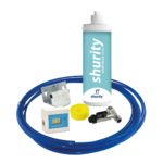 Shurity Kit Ultrafiltrazione acqua  filtro Light Blue Small con Rubinetto unico 3 Vie Modello Sorrento Cromo - Acqua Liscia - immagine 2
