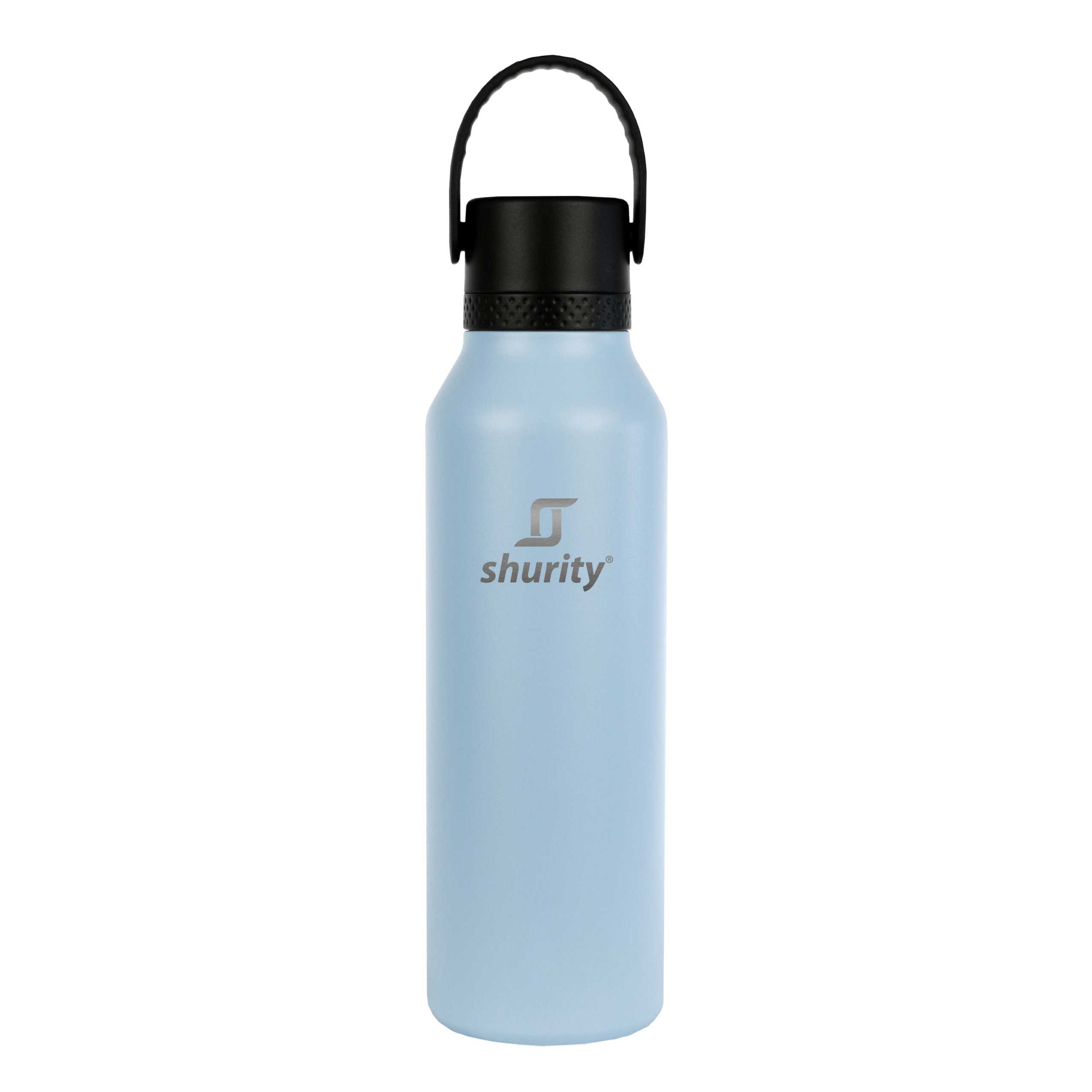 330373-MR-SH Borraccia Termica Shurity Runbott Sport Acciaio inox con rivestimento in ceramica 600ml. Marino - immagine 1