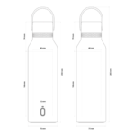 Borraccia Termica Shurity Runbott Sport Acciaio inox con rivestimento in ceramica 600ml. Rosso - immagine 3