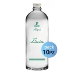 Pack 10pz. - Bottiglia Shurity Puffy 75cl. Personalizzata Trasparente Acqua Liscia con Tappo Argento