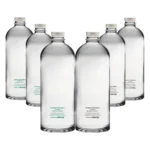 Pack Misto 6pz. - Bottiglia Puffy 75cl. Personalizzata Trasparente Acqua Liscia / Acqua Gassata con Tappo Argento (NO LOGO SHURITY) - immagine 2