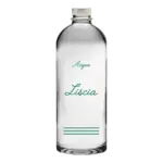 Bottiglia Puffy 75cl. Personalizzata no logo shurity Trasparente Acqua Liscia con Tappo Argento  (NO LOGO SHURITY)